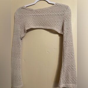 Cropped layering sweater/ shrug top